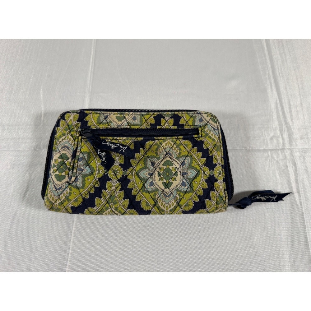 Vintage, retired Vera Bradley "Cambridge" pattern quilted zip-around wallet.